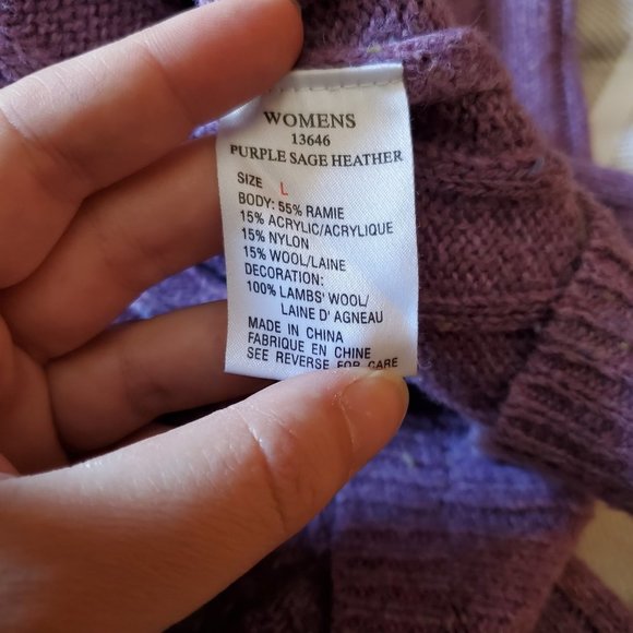 Woolrich Devan Henley Knit V-Neck Wool Sweater with Button Sz Large - Picture 10 of 10